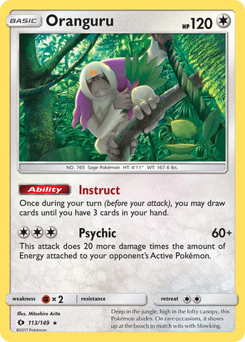 Oranguru - 113/149 (SM Base Set) - Deck Exclusives