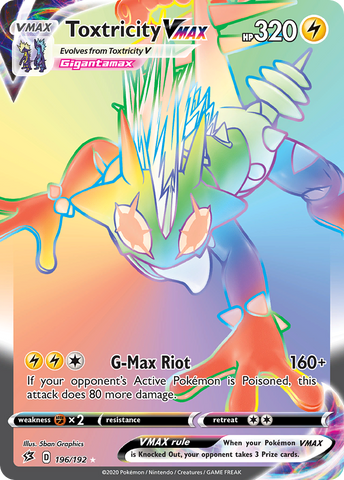 Toxtricity VMAX (Secret)/192 - SWSH02 Rebel Clash Holofoil