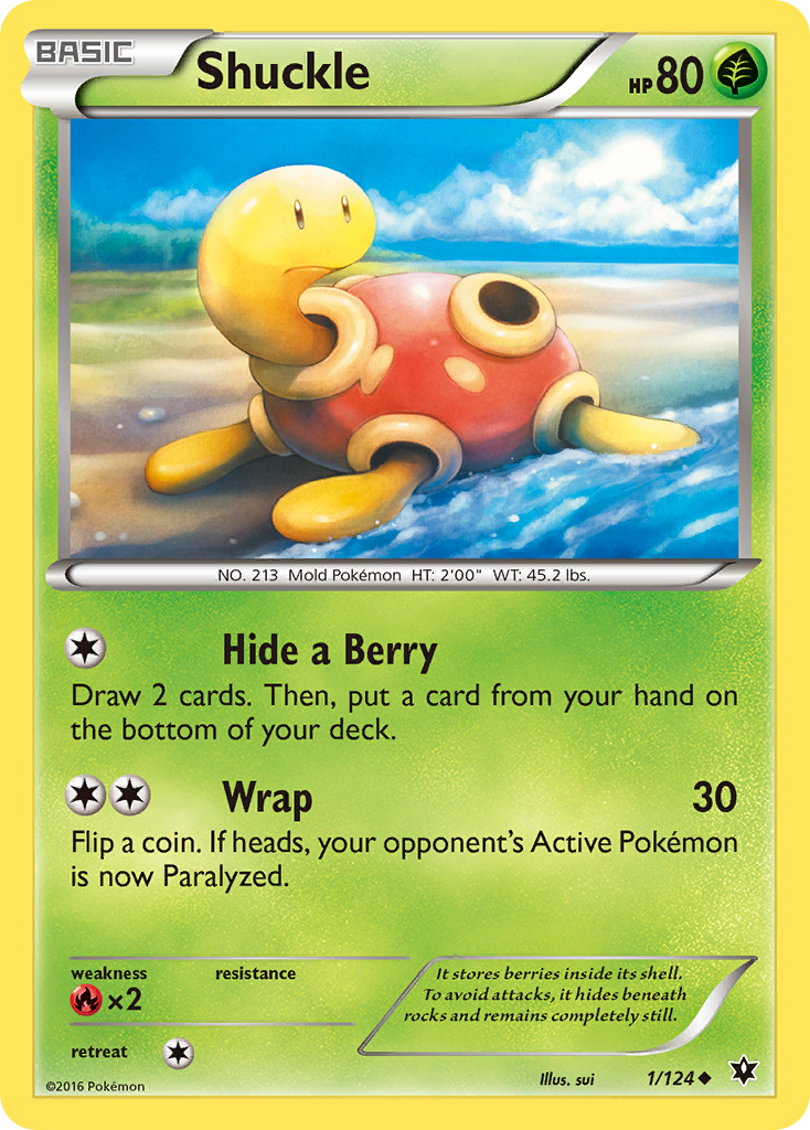 Shuckle 1/124 - XY  Fates Collide