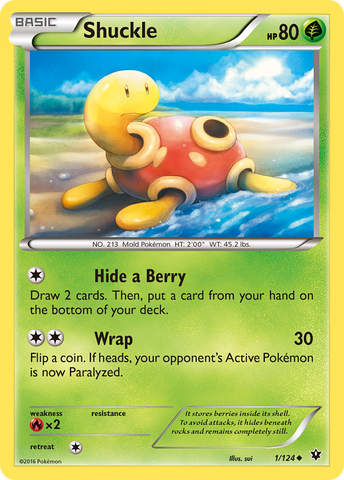 Shuckle 1/124 - XY  Fates Collide