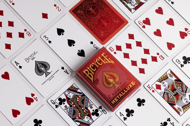 Bicycle Playing Cards Metalluxe Holiday Red