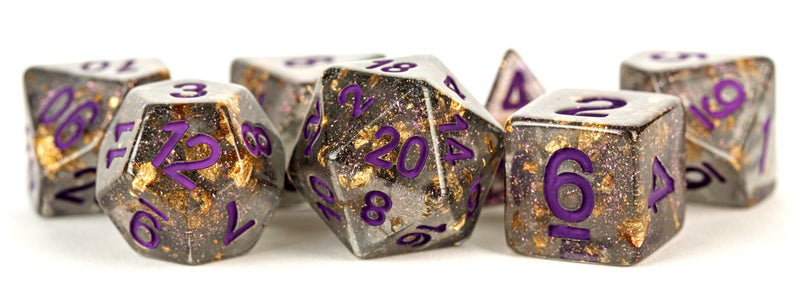 FanRoll Resin Gray/Gold Foil with Purple 7-Die Set