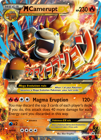 M Camerupt EX - XY198 XY198/211 - XY Promos Holofoil