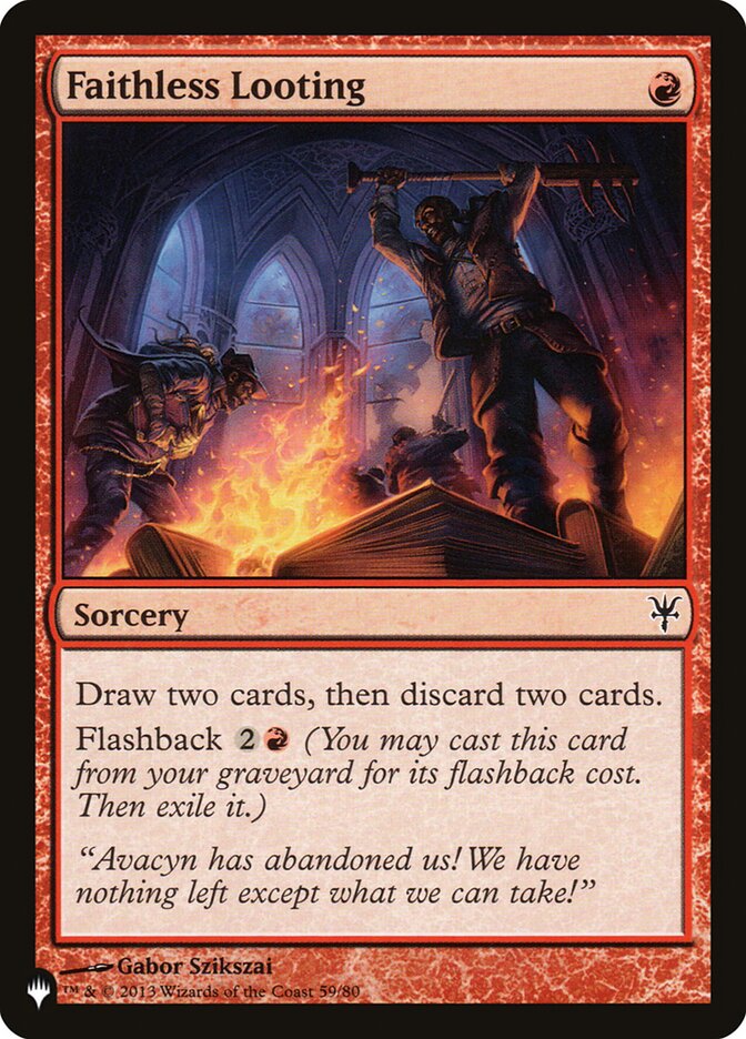 Faithless Looting (DDK) (LIST-59/80) - The List