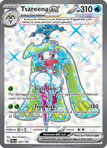 Tsareena ex - 220/182 220 - SV04 Paradox Rift Holofoil