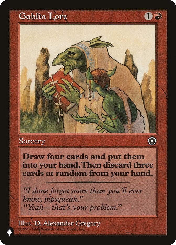 Goblin Lore (LIST-) - The List