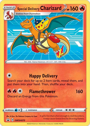 Special Delivery Charizard - SWSH075 SWSH075 - SWSH Sword & Shield Promo Cards Holofoil