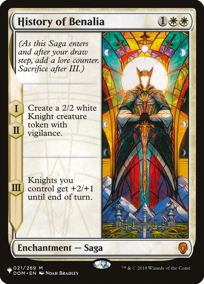History of Benalia (LIST-021/269) - The List
