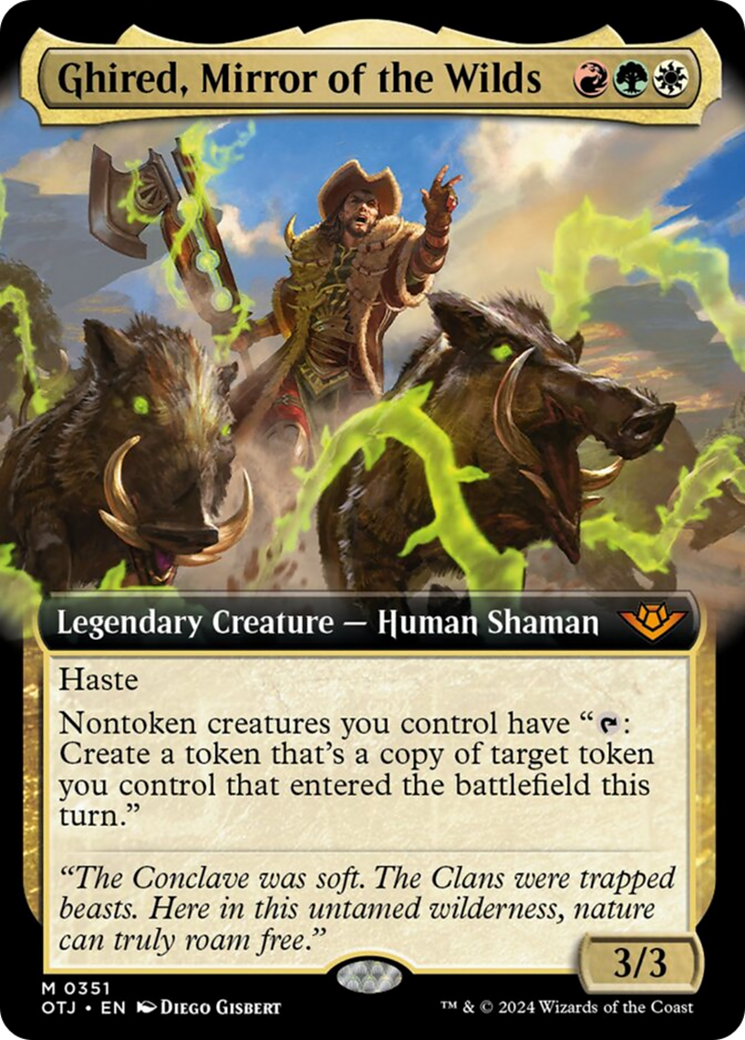 Ghired, Mirror of the Wilds (Extended Art) (OTJ-351) - Outlaws of Thunder Junction: (Extended Art)