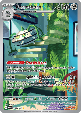 Ferrothorn - 209/182 209 - SV04 Paradox Rift Holofoil