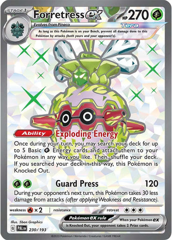 Forretress ex - 230/193 230 - SV02 Paldea Evolved Holofoil