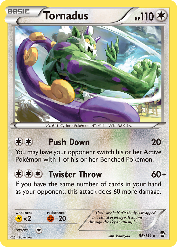 Tornadus 86/111 - XY  Furious Fists