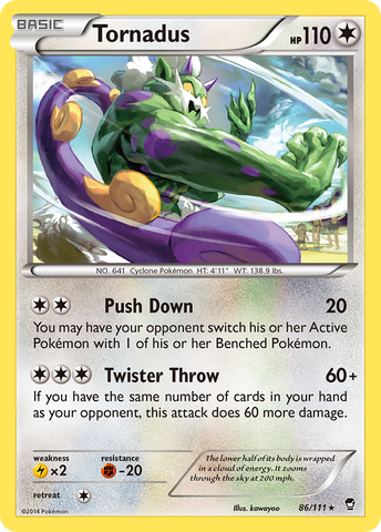 Tornadus 86/111 - XY  Furious Fists