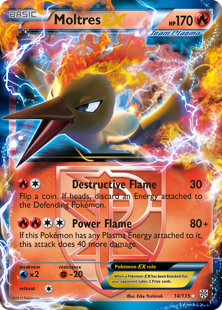 Moltres EX (Team Plasma) 14/135 - Plasma Storm Holofoil