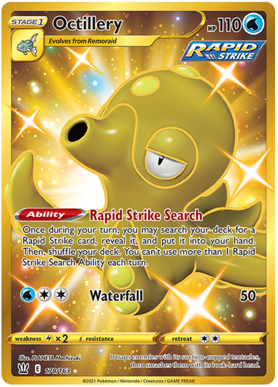 Octillery (Secret) 178/163 - SWSH05 Battle Styles Holofoil