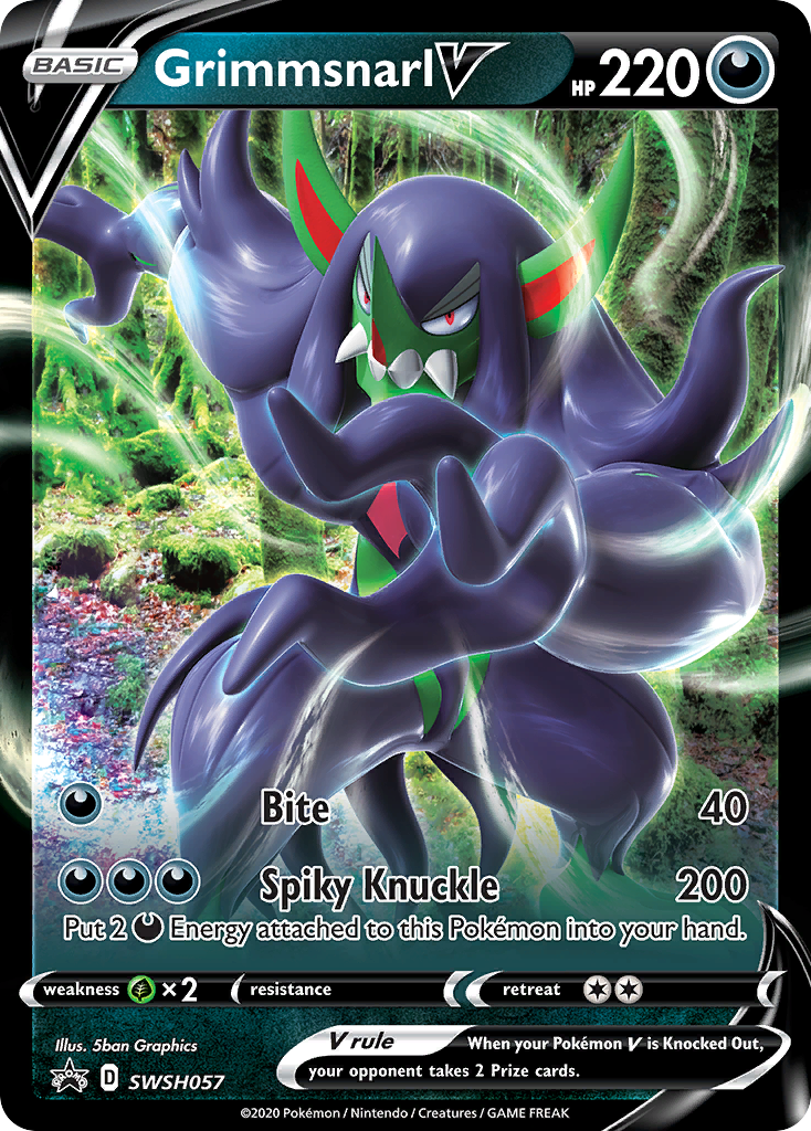 Grimmsnarl V - SWSH057 SWSH057/307 - SWSH Sword & Shield Promo Cards Holofoil