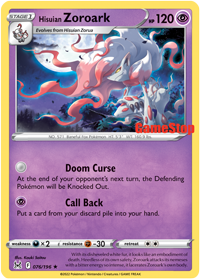 Hisuian Zoroark - 076/196 (Gamestop Exclusive) 76 - Miscellaneous Cards & Products Holofoil