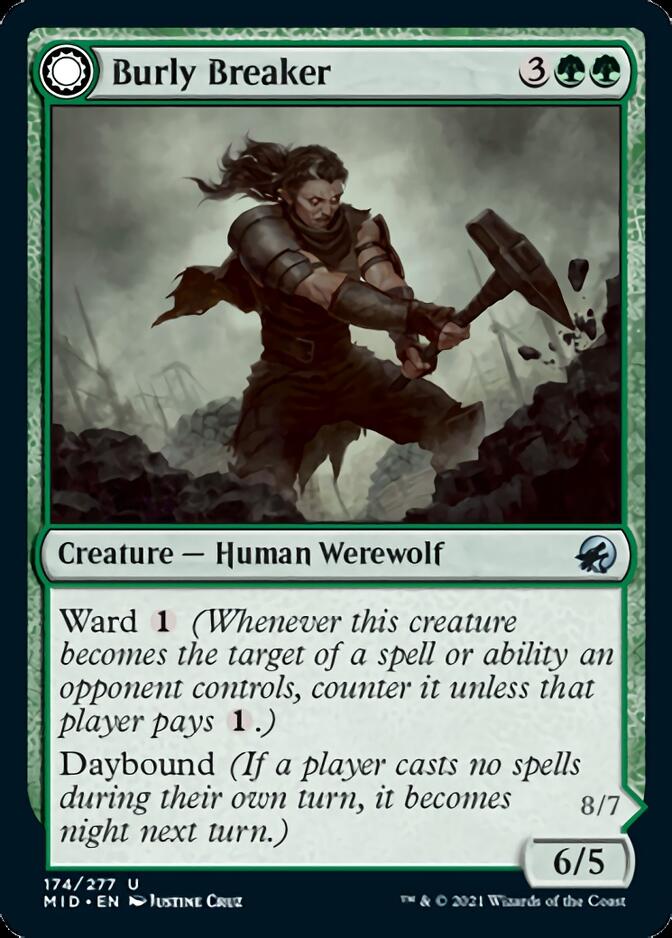 Burly Breaker (MID-174) - Innistrad: Midnight Hunt: (Double Faced Transform)