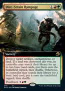 Dire-Strain Rampage (Extended Art) (MID-370) - Innistrad: Midnight Hunt: (Extended Art)