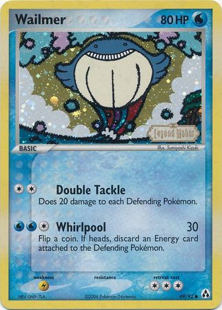 Wailmer 69/92 - Legend Maker Reverse Holofoil