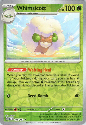 Whimsicott 15 - SV05 Temporal Forces Holofoil