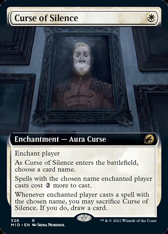 Curse of Silence (Extended Art) (MID-326) - Innistrad: Midnight Hunt: (Extended Art)