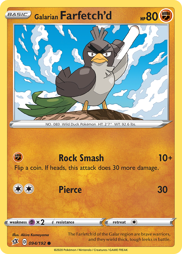 Galarian Farfetch'd 94/192 - SWSH02 Rebel Clash