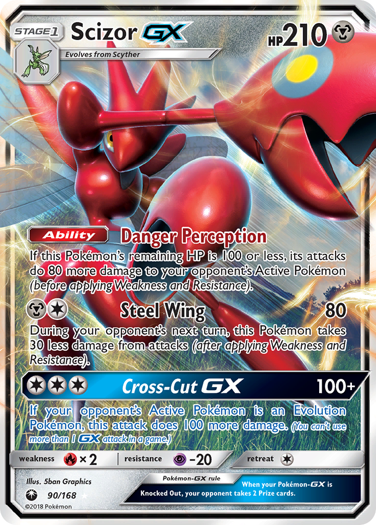 Scizor GX 90/168 - SM  Celestial Storm Holofoil
