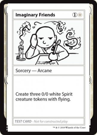 Imaginary Friends (No PW Symbol) (CMB1-) - Mystery Booster Playtest Cards 2021
