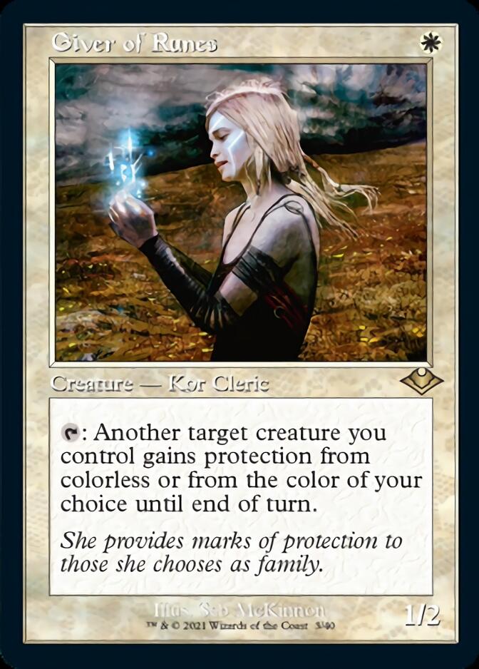 Giver of Runes (Retro Frame) (MH1-003) - Modern Horizons 1 Timeshifts Foil