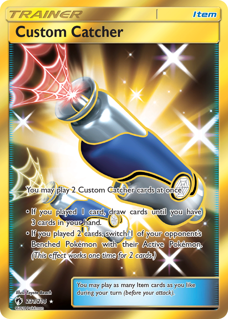 Custom Catcher (Secret)/214 - SM  Lost Thunder Holofoil