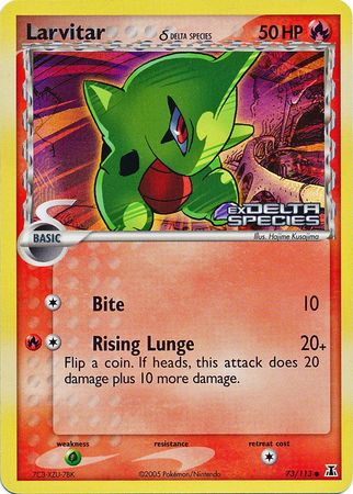 Larvitar (Delta Species) 73/113 - Delta Species Reverse Holofoil