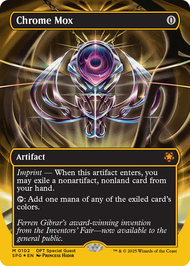 Chrome Mox (Borderless) (First-Place Foil) - Special Guests Foil