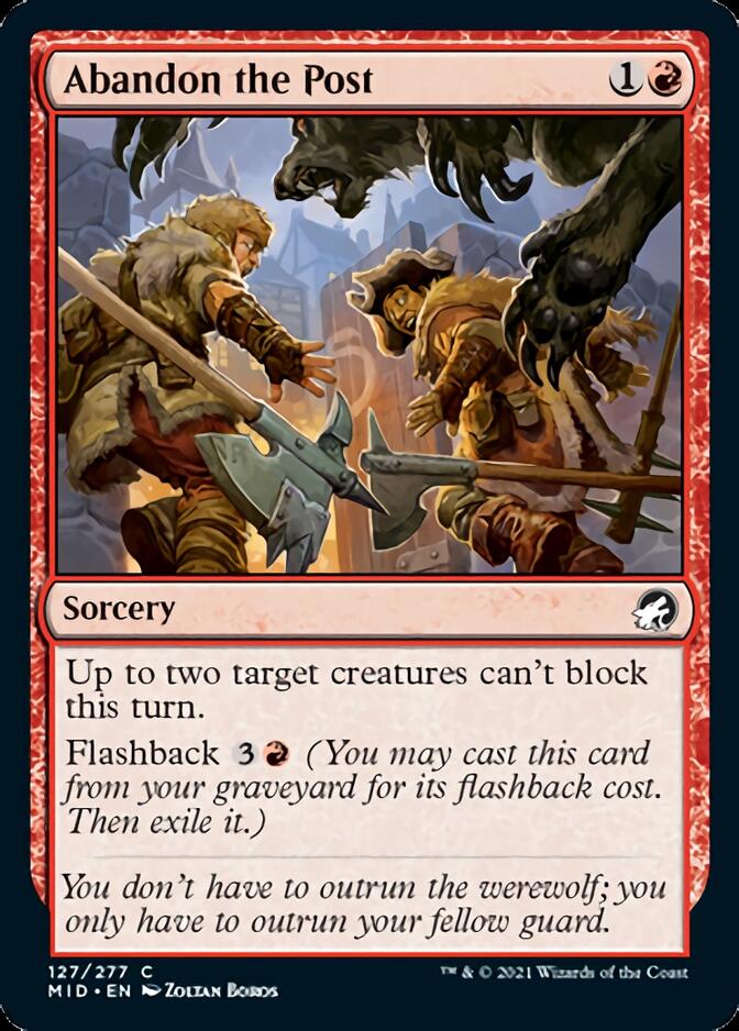 Abandon the Post (MID-127) - Innistrad: Midnight Hunt
