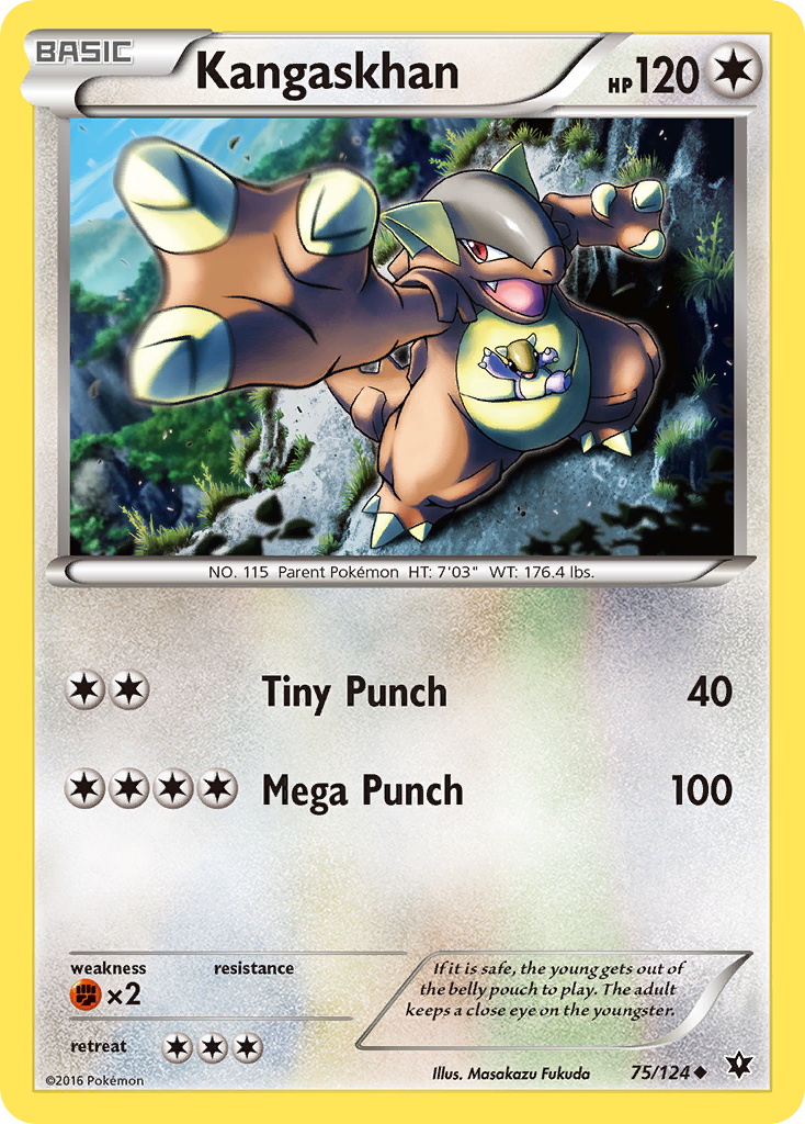 Kangaskhan 75/124 - XY  Fates Collide