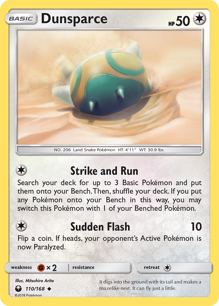 Dunsparce 110/168 - SM  Celestial Storm