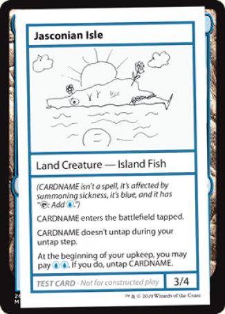 Jasconian Isle (No PW Symbol) (CMB1-) - Mystery Booster Playtest Cards 2021