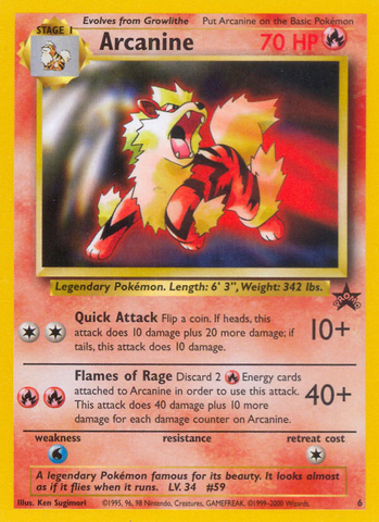 Arcanine 6/53 - WoTC Promo