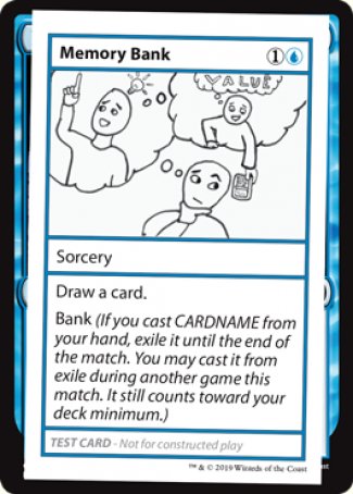 Memory Bank (No PW Symbol) (CMB1-) - Mystery Booster Playtest Cards 2021