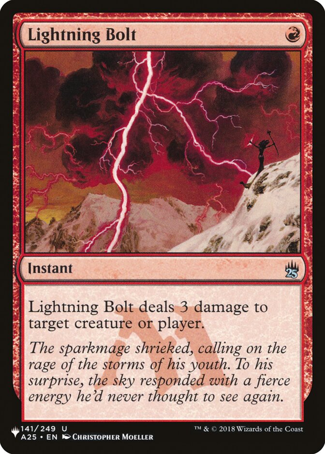 Lightning Bolt (A25) (LIST-141/249) - The List