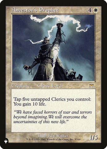 Ancestor's Prophet (LIST-3/350) - The List