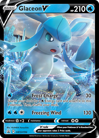 Glaceon V - SWSH196 SWSH196/307 - SWSH Sword & Shield Promo Cards Holofoil