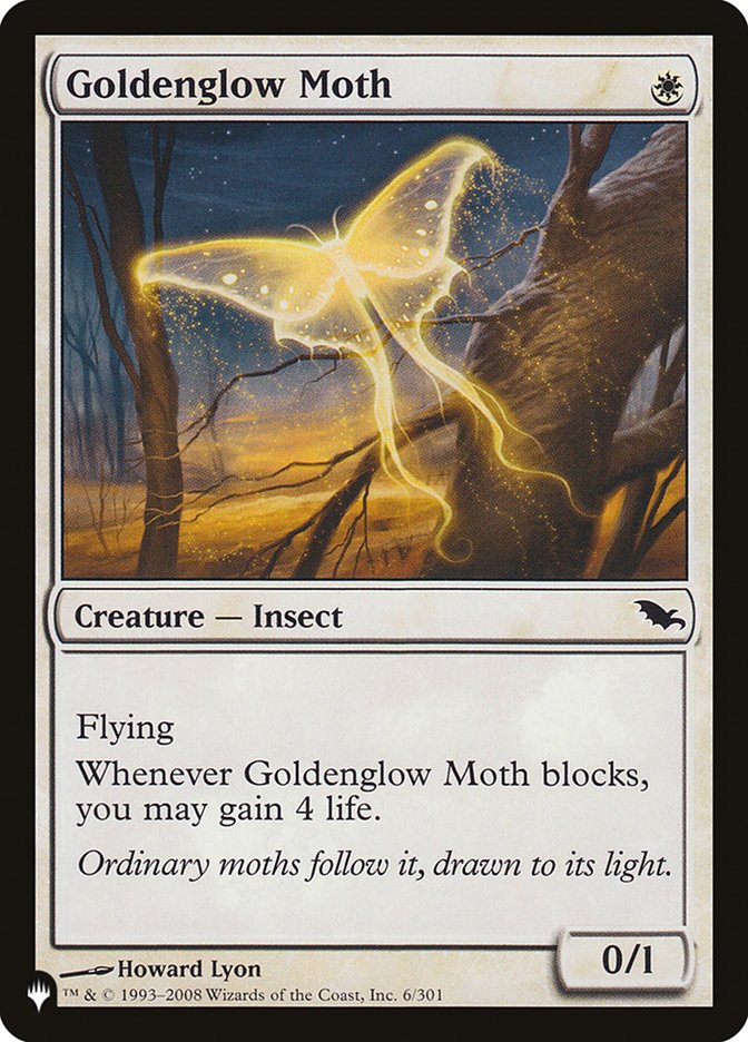 Goldenglow Moth (LIST-6/301) - The List