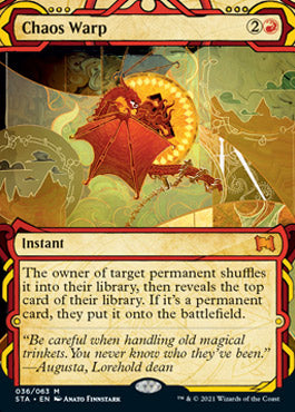 Chaos Warp (Foil Etched) (STA-036) - Strixhaven Mystical Archive (Borderless) Foil