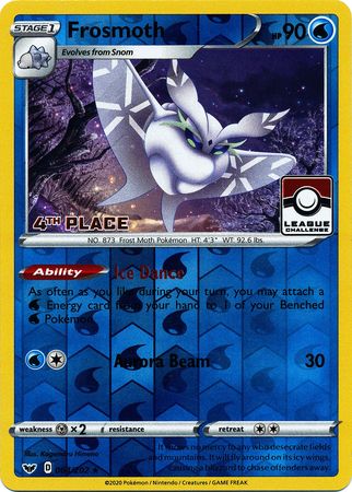 Frosmoth - 064/202 (League Challenge) [4th Place] 64 - League & Championship Cards Reverse Holofoil
