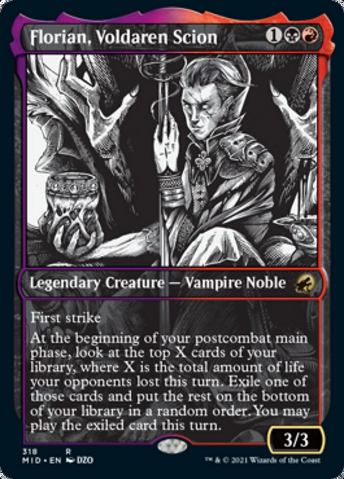 Florian, Voldaren Scion (Showcase) (MID-318) - Innistrad: Midnight Hunt: (Showcase)