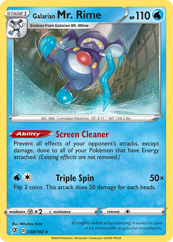 Galarian Mr. Rime 38/192 - SWSH02 Rebel Clash
