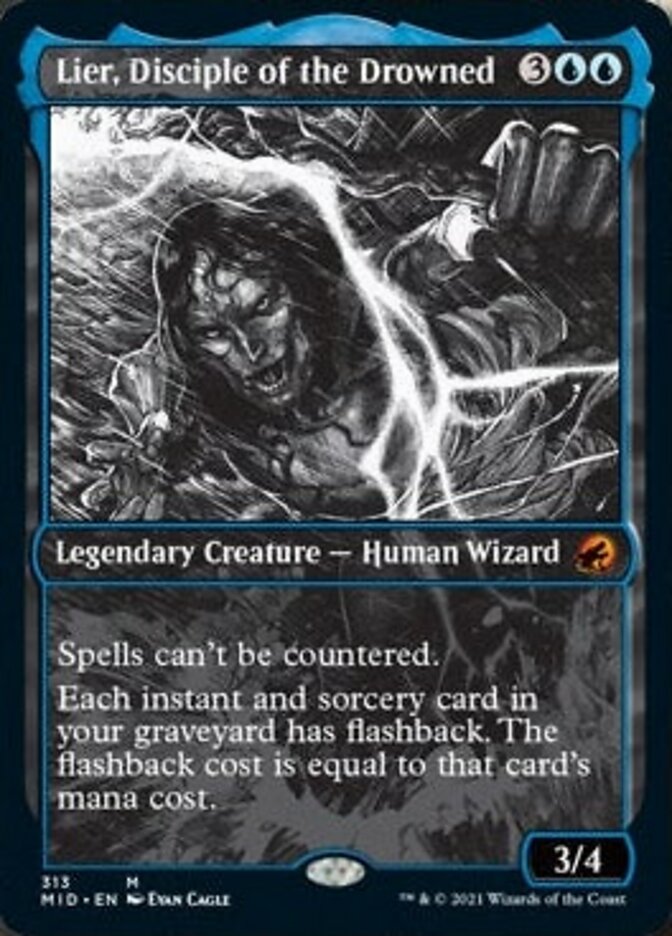 Lier, Disciple of the Drowned (Showcase) (MID-313) - Innistrad: Midnight Hunt: (Showcase)