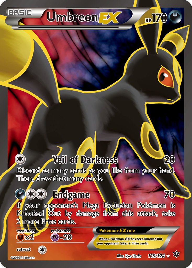 Umbreon EX (Full Art) 119/124 - XY  Fates Collide Holofoil
