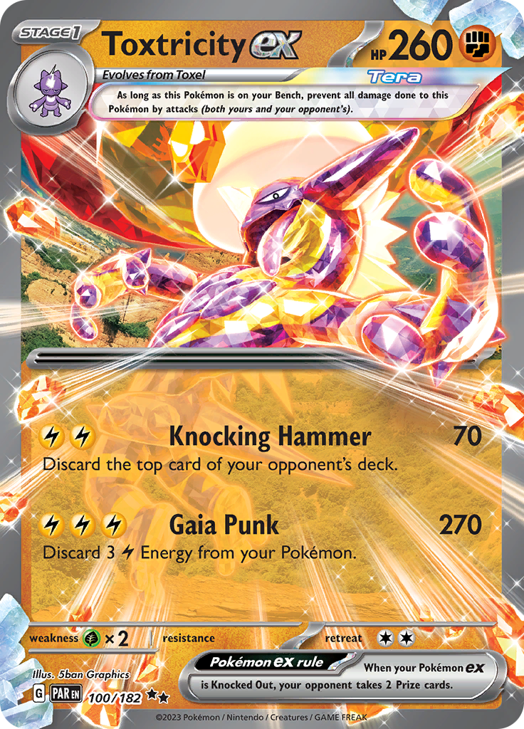 Toxtricity ex 100 - SV04 Paradox Rift Holofoil